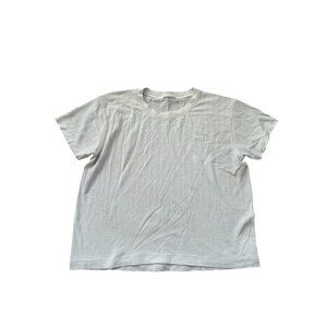 LULULEMON Womens White Workout Short Sleeve Top Size 8